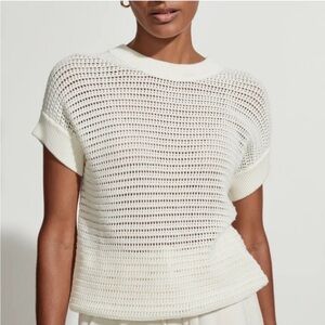 Varley Corvallis Cream Knit Sweater